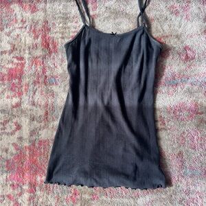 Out From Under black pointelle mini dress